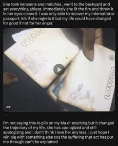 Un homme raconte comment sa mère a brûlé son visa et ruiné sa carrière de footballeur