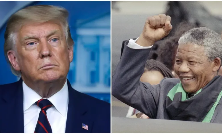 Donald trump se compare à Nelson Mandela