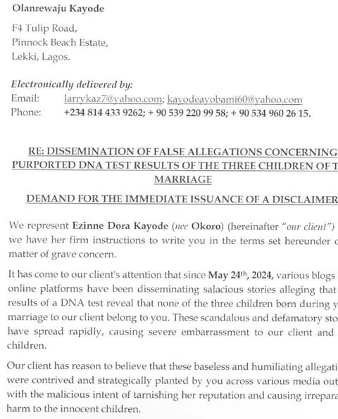Fraude parentale : la femme du footballeur nigérian Kayode répond aux accusations sur leurs enfants