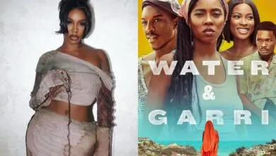 Tiwa-Savage dans water and Garri