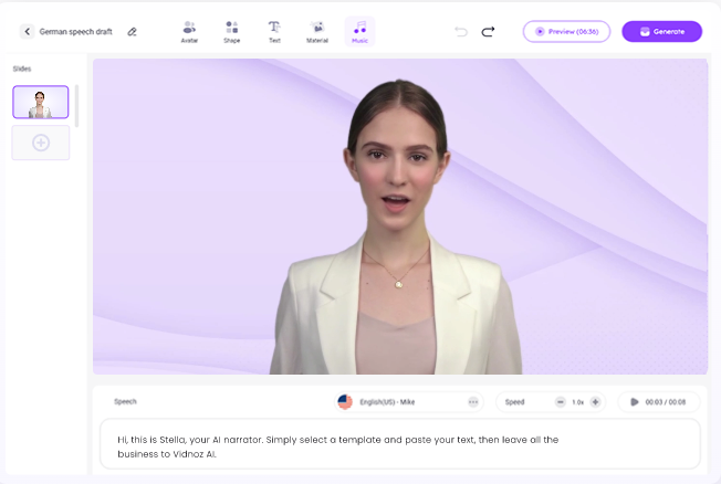 vidnoz video headline