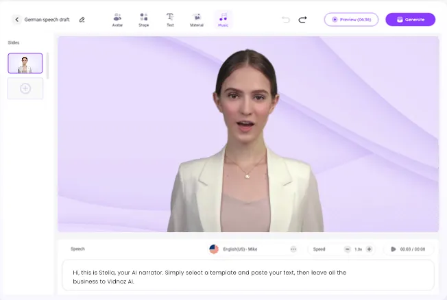 vidnoz video headline