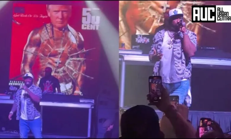 50 cent rend hommage àDonald Trump