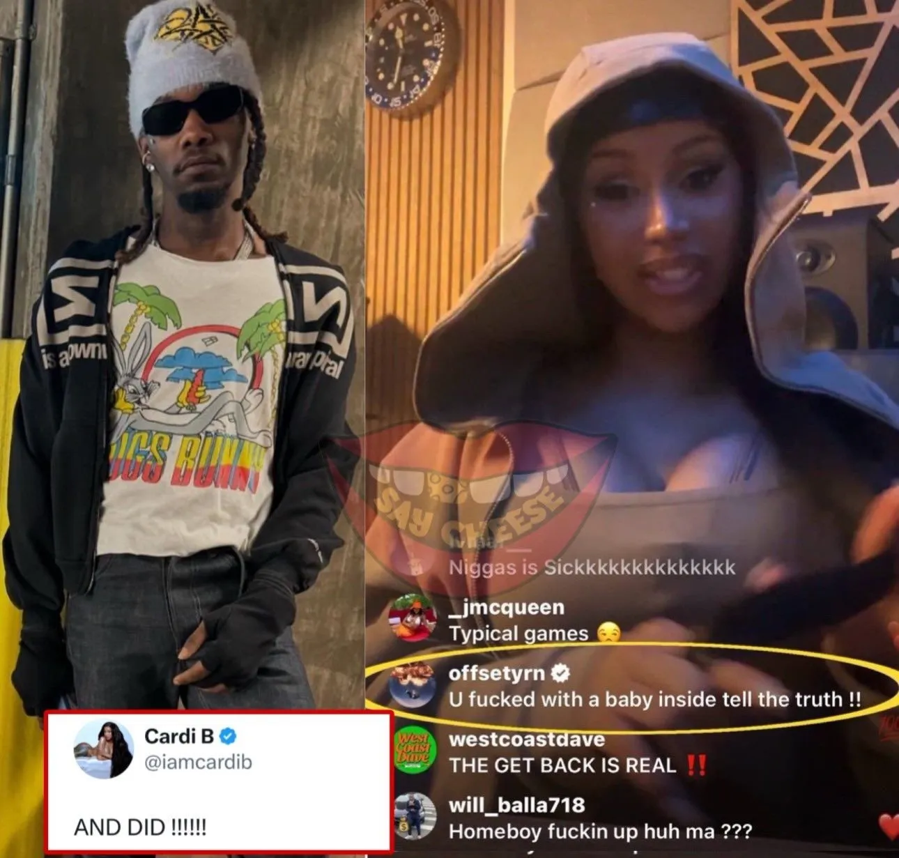 Cardi B avoue avoir trompé Offset pendant sa grossesse