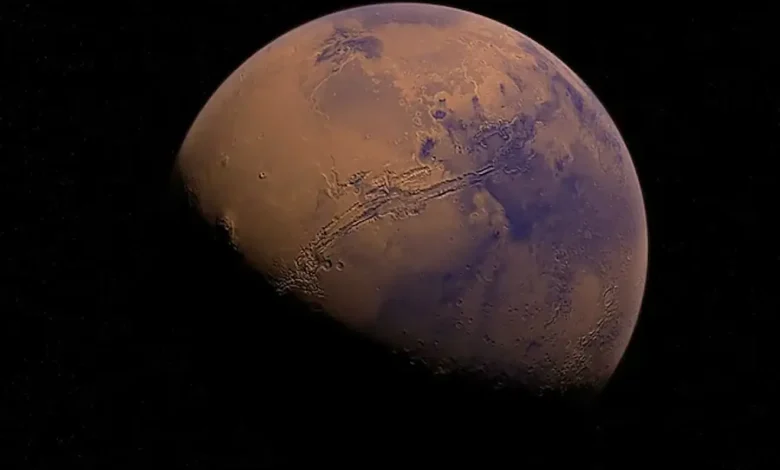 un visage humain capturé sur Mars par la NASA