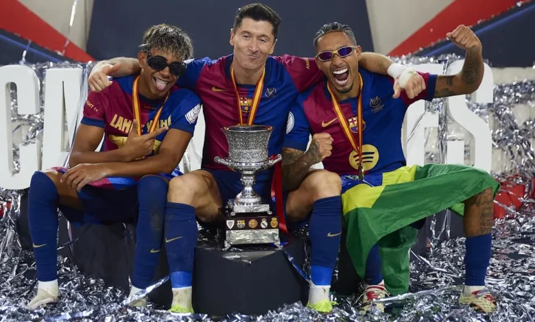 Les lunettes de soleil de Lamine Yamal et Raphinha – combien valent-elles et pourquoi les ont-ils portées lors de la célébration