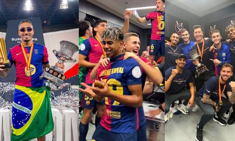 L&rsquo;incroyable célébration du père de Lamine Yamal après la victoire du barça