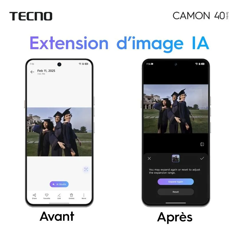 Téléphone TECNO Camon 40 : L’IA qui bosse pour toi, uniquement !