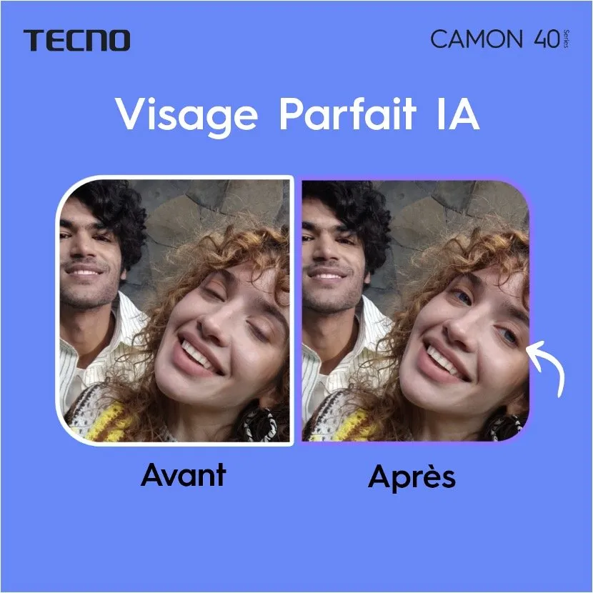 Téléphone TECNO Camon 40 : L’IA qui bosse pour toi, uniquement !