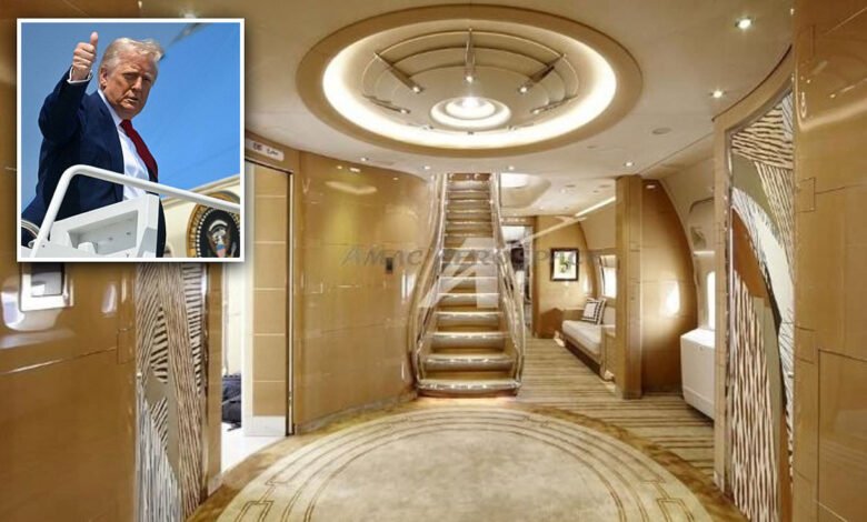 Trump transforme le nouvel Air Force One en un bureau de luxe rempli d&rsquo;opulence