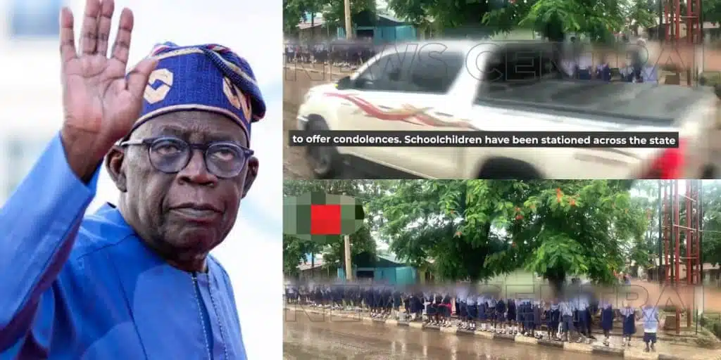 Nigeria : des élèves forcés à s’arrêter sous la pluie pour accueillir le président Tinubu (vidéo)
