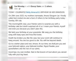 Une femme décède quelques heures avant sa fête d'anniversaire