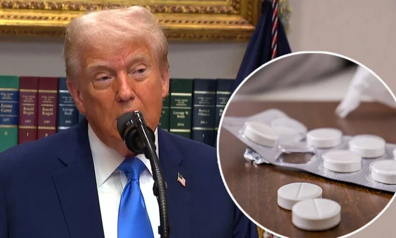 Donald Trump qui fait le lien entre paracétamol et autisme