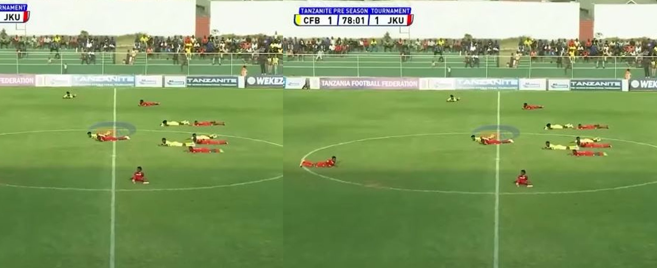 Tanzanie : un match de football interrompu par un essaim d’abeilles (Vidéo)