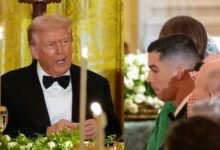 Le président américain Trump fait l&rsquo;éloge de Cristiano Ronaldo lors d&rsquo;un dîner à la Maison Blanche