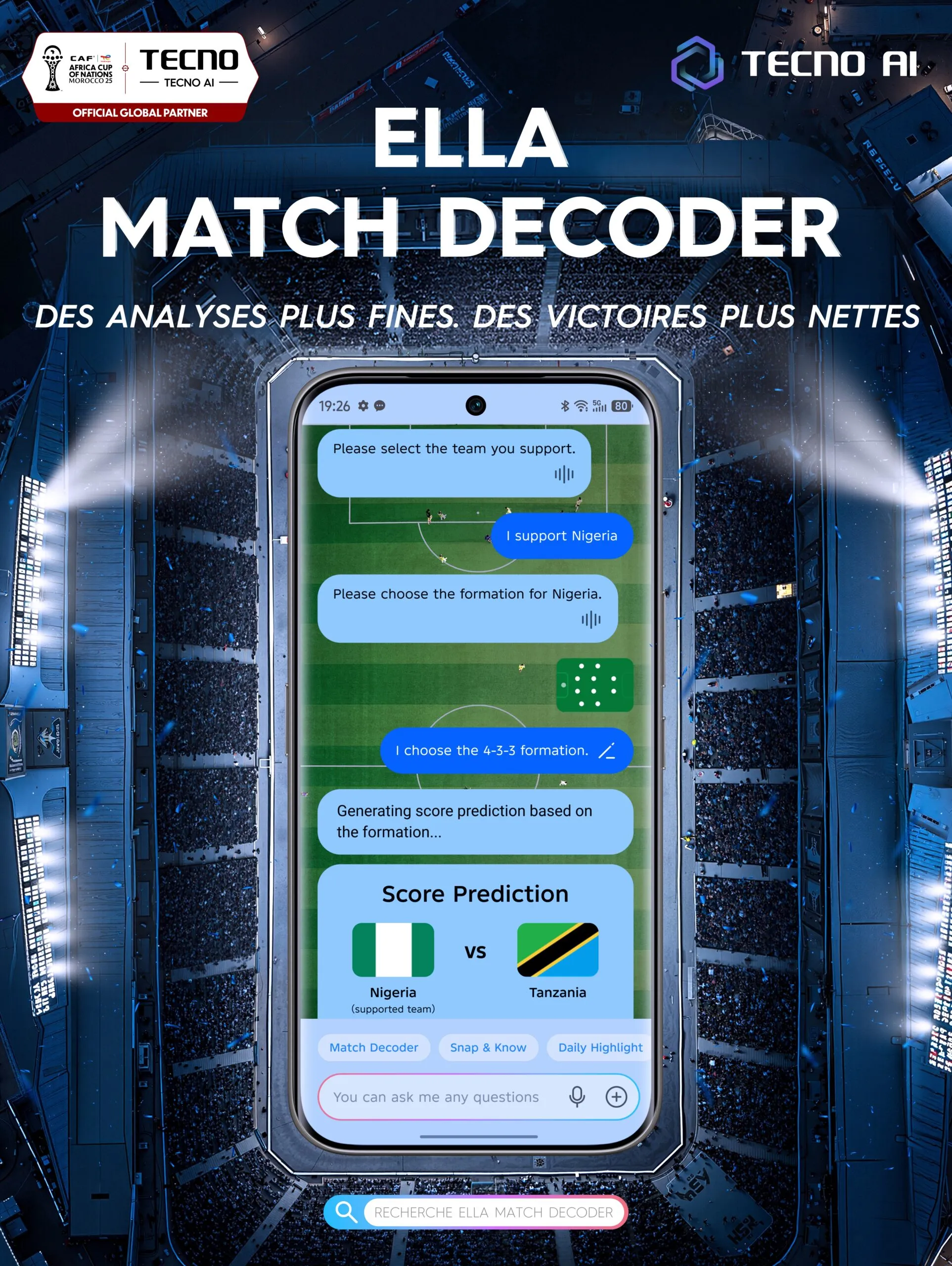 Les fonctionnalités IA de TECNO, prêtes pour la CAN 2025, incarnent une nouvelle ère du visionnage du football sur mobile