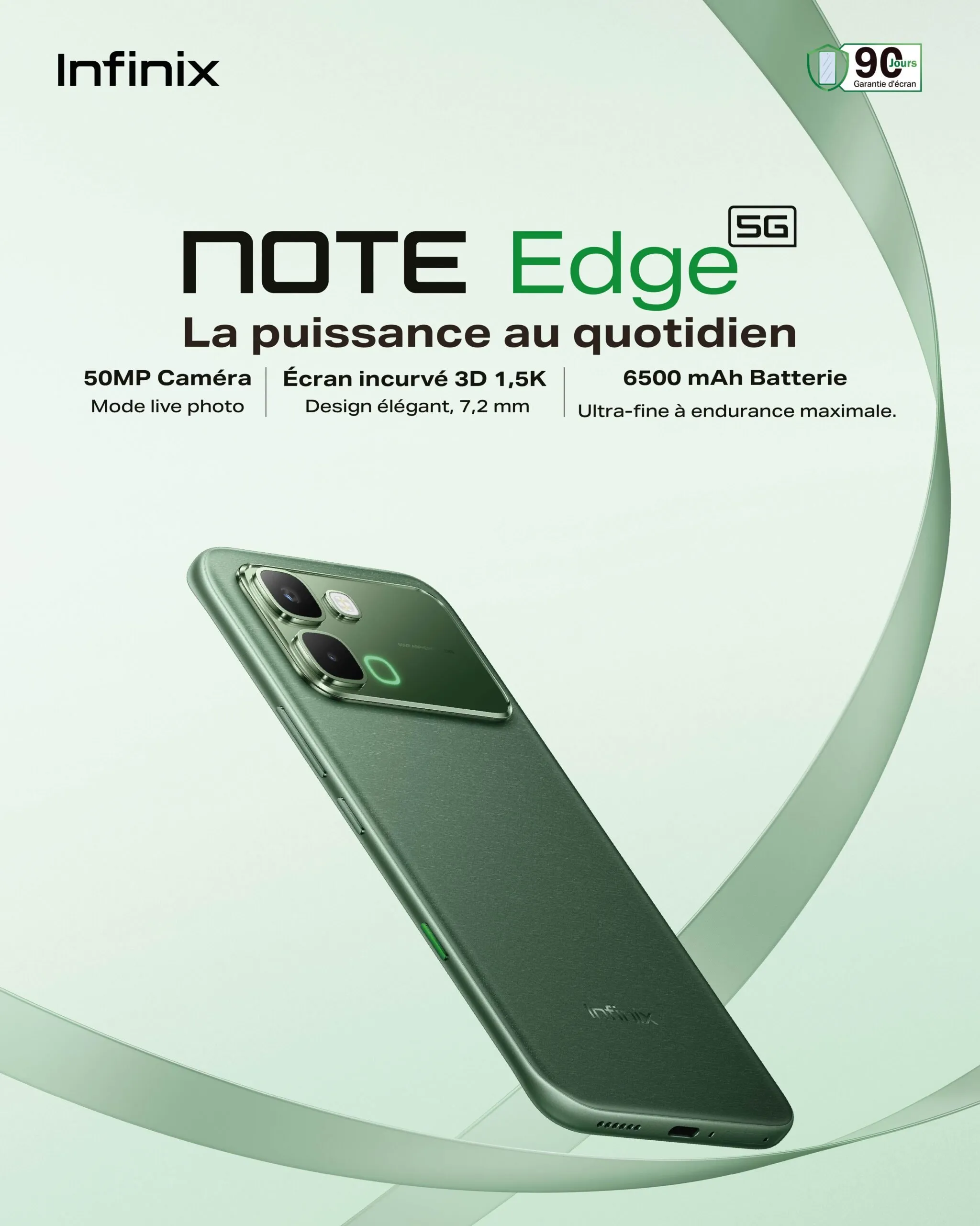 Infinix lance NOTE EDGE, un smartphone conçu comme un véritable “energy partner” pour le quotidien