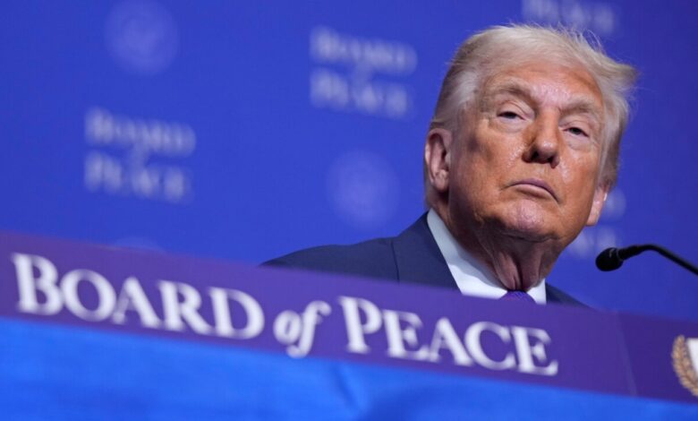 Le président Trump annonce un don de 10 milliards de dollars au Conseil de la paix