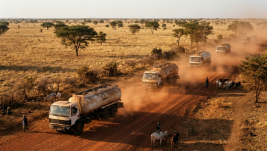 Convoi de camions-citernes au Mali