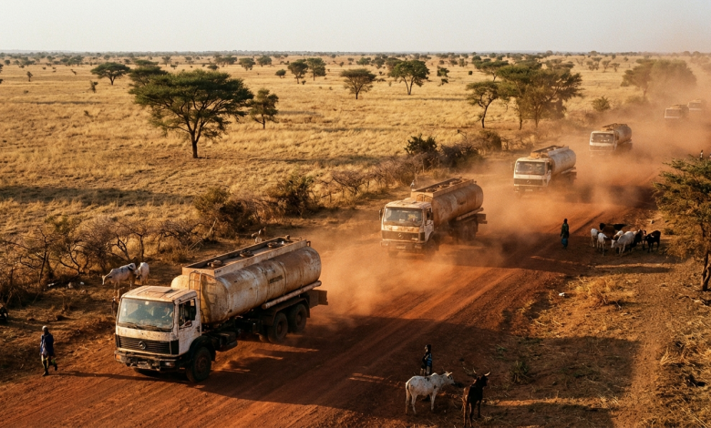 Convoi de camions-citernes au Mali