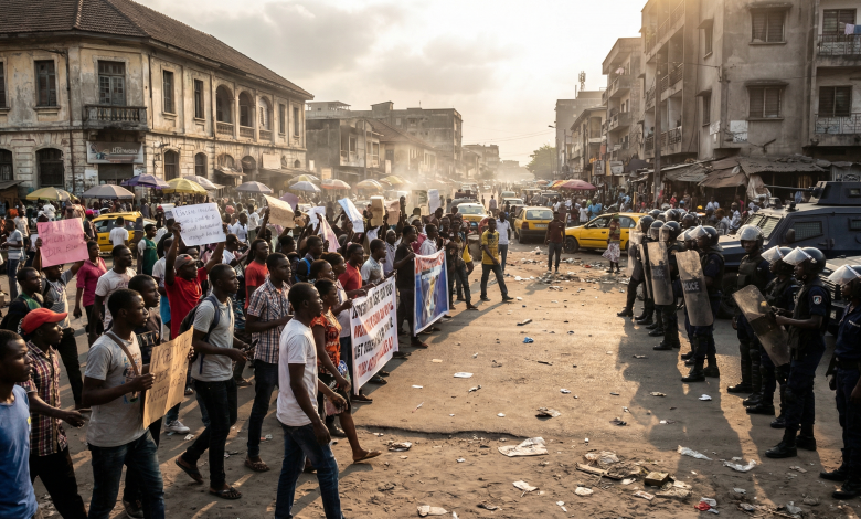 Manifestations à Kinshasa contre la révision constitutionnelle, mars 2026