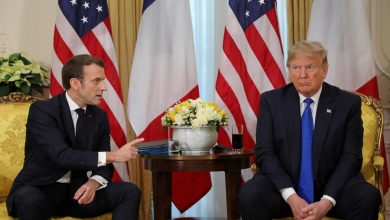 U.S. President Trump meets France’s President Macron, ahead of the NATO summit, in London
