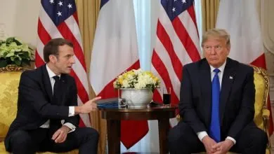 U.S. President Trump meets France’s President Macron, ahead of the NATO summit, in London
