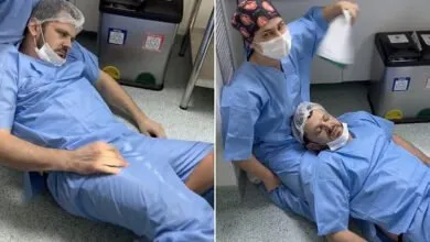 Un-père-s_évanouit-dans-la-salle-d_accouchement-en-assistant-au-travail-de-sa-femme-_Vidéo_-