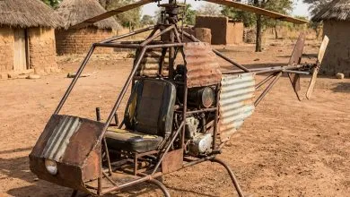 Hélicoptère artisanal Sénégal