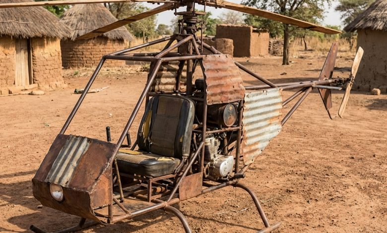 Hélicoptère artisanal Sénégal