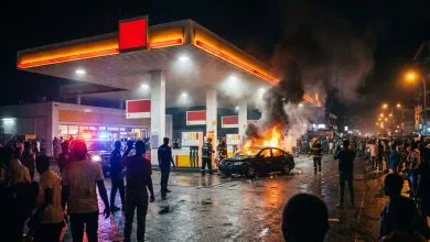 Illustration d'un accident suivi d'un incendie à la T5 de Conakry