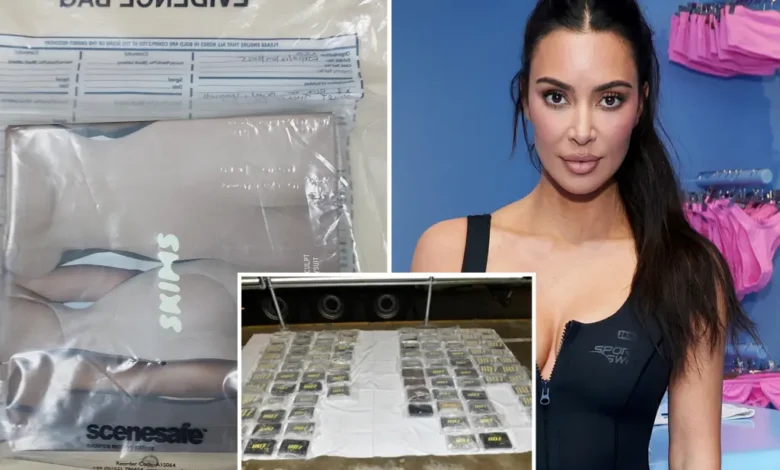 8,4 millions de dollars de cocaïne découverts dans une cargaison de sous-vêtements de la marque Kim Kardashian.