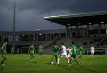 Illustration IA d’un match de football U17 entre l’Afrique du Sud et le Ghana