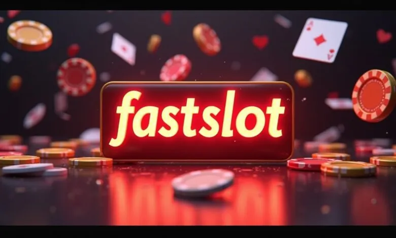 Visuel Fastslot avec accessoires de jeu et ambiance fitness iGaming