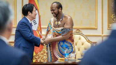 Lai Ching-te et le roi Mswati III en Eswatini