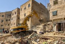 Site de l’effondrement d’un immeuble à Fès au Maroc