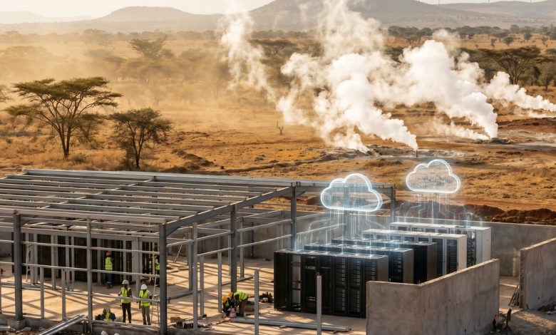 Illustration d’un data center au Kenya