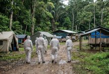 Agents de santé mobilisés face à une épidémie d’Ebola en RDC