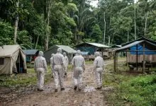 Agents de santé mobilisés face à une épidémie d’Ebola en RDC