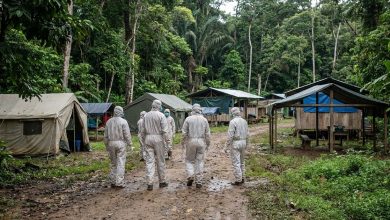 Agents de santé mobilisés face à une épidémie d’Ebola en RDC