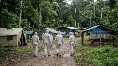 Agents de santé mobilisés face à une épidémie d’Ebola en RDC