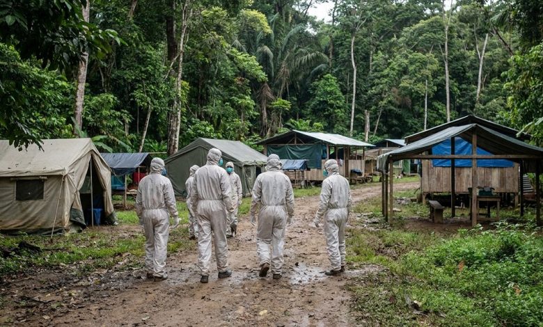 Agents de santé mobilisés face à une épidémie d’Ebola en RDC