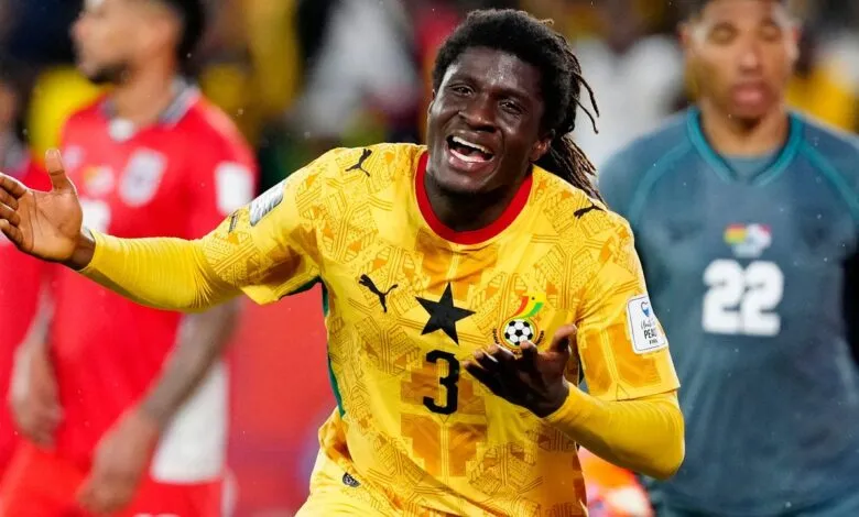 Un joueur du Ghana pendant un match du Mondial 2026