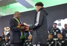 Les Bafana Bafana avec Cyril Ramaphosa avant leur départ pour le Mondial 2026
