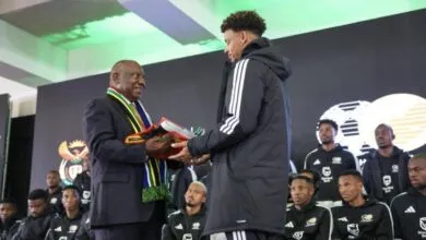 Les Bafana Bafana avec Cyril Ramaphosa avant leur départ pour le Mondial 2026