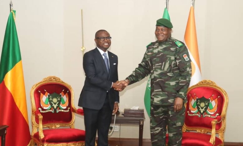 Wadagni et Tiani lors d'une rencontre officielle à Niamey