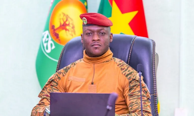 Ibrahim Traoré lors d’une intervention officielle au Burkina Faso