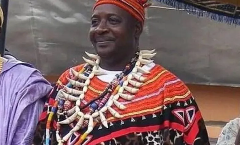 Chef traditionnel de Baloum au Cameroun