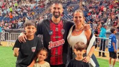 Lucas Trejo avec sa femme et ses enfants