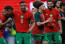 Joueurs du Maroc après un match du Mondial 2026